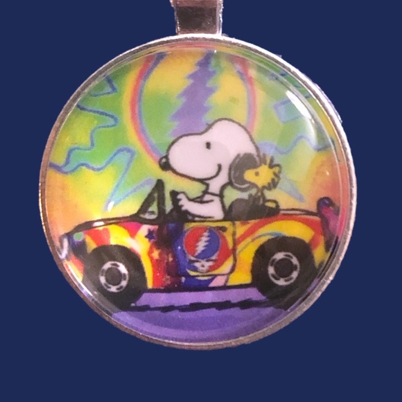 Grateful Dead Other - GRATEFUL DEAD SNOOPY WOODSTOCK VW VAN Keychain BUYITWHENFOUND Custom Made